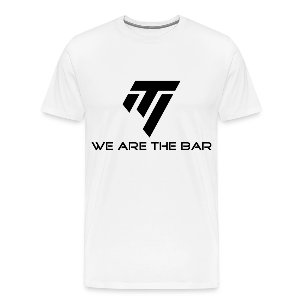 Men's Premium Black Graphic T-Shirt - white