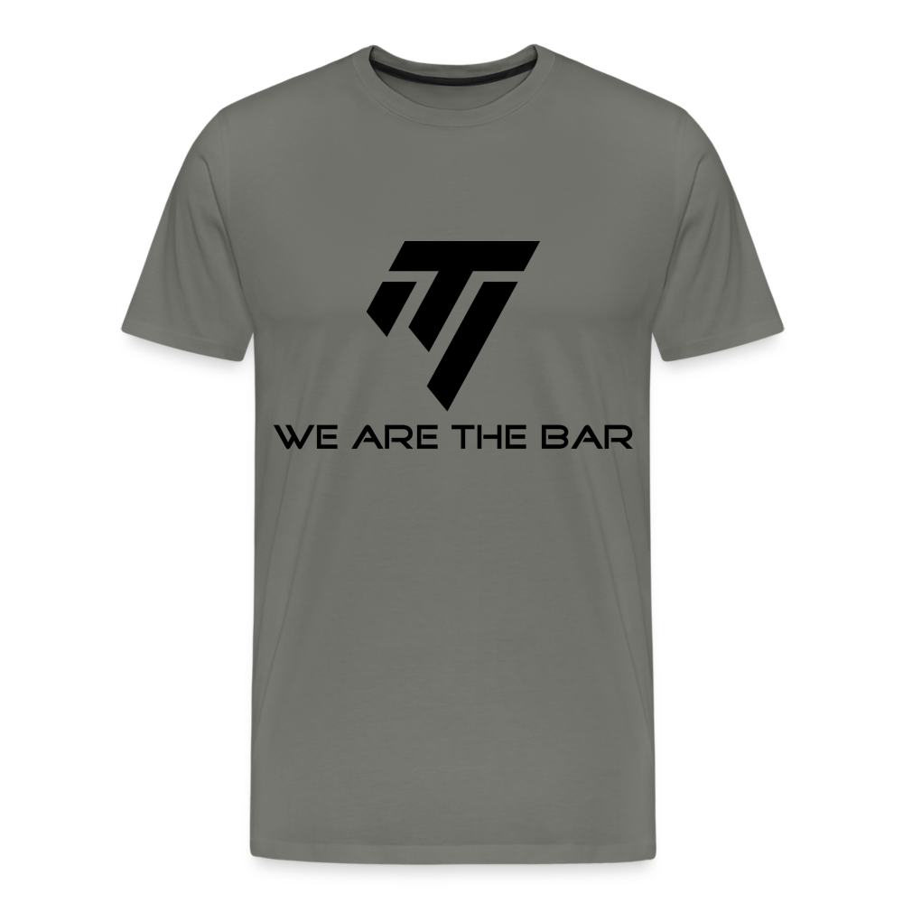 Men's Premium Black Graphic T-Shirt - asphalt gray