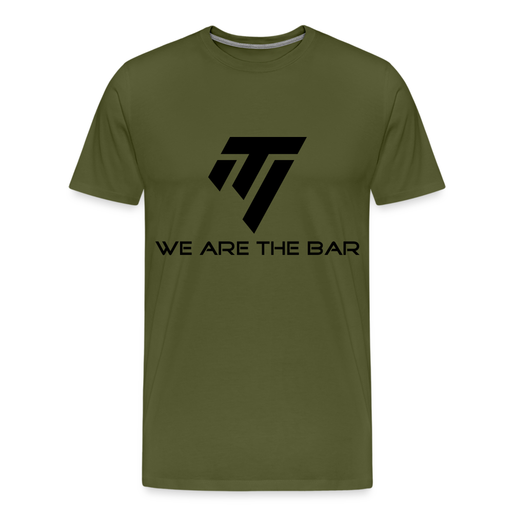 Men's Premium Black Graphic T-Shirt - olive green